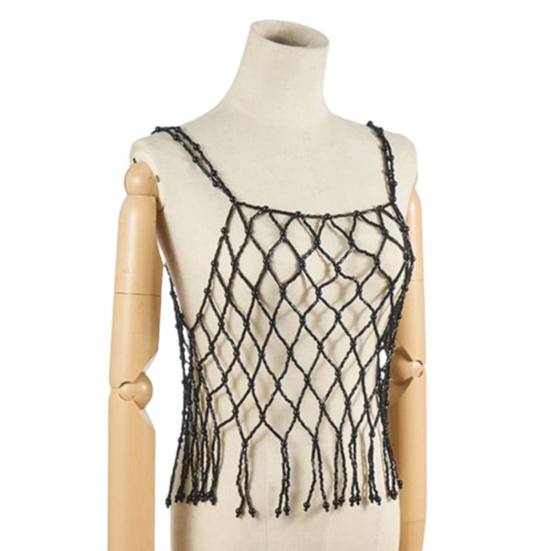 Handcrafted Pearl Beaded Top - Sophisticated & Stylish