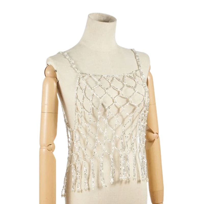 Handcrafted Pearl Beaded Top - Sophisticated & Stylish