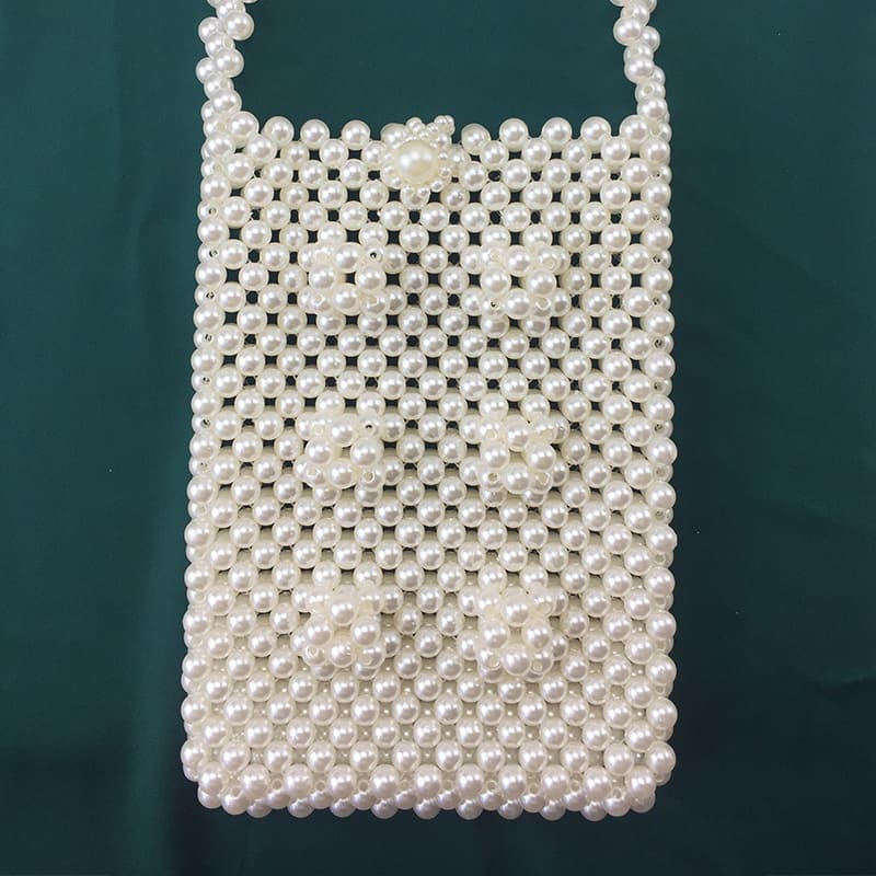 Luxury Pearl Beaded Clutch - Handcrafted for Glamour