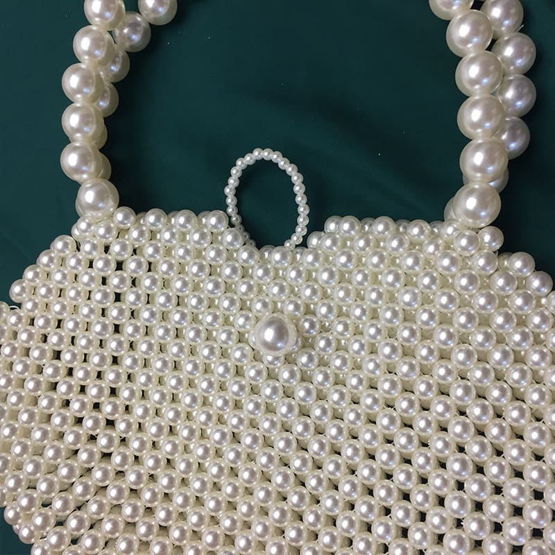 Chic Pearl Handbag - Handmade for the Modern Woman