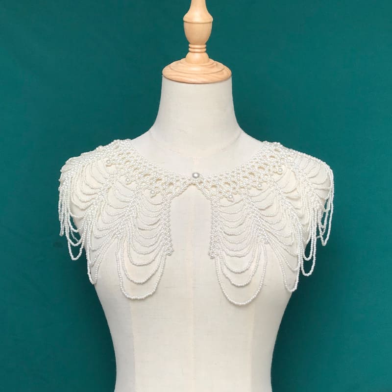 Handcrafted Pearl Collar - A Touch of Elegance