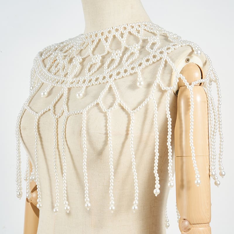 Chic Pearl Capelet - Handmade with Care