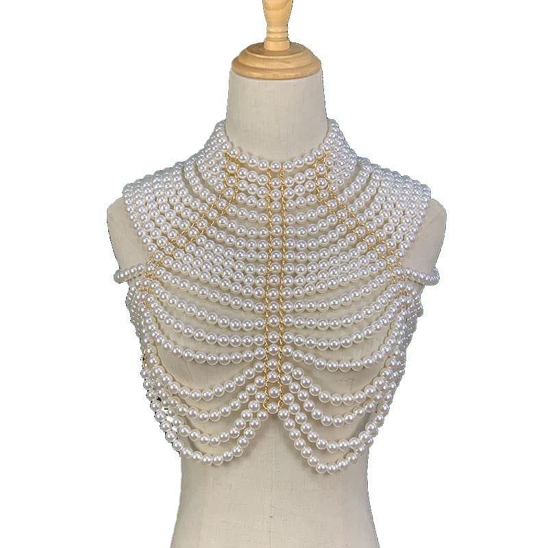 Pearl Beaded Camisole - Handcrafted for a Touch of Glamour