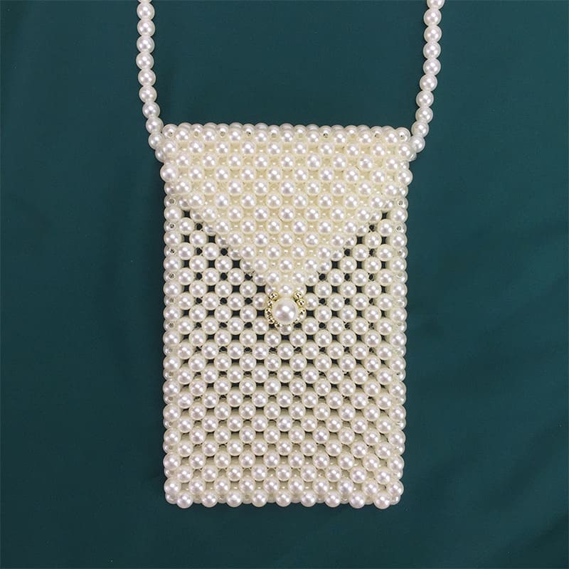 Artisan Pearl Bead Bag - Unique Design, Handcrafted with Care