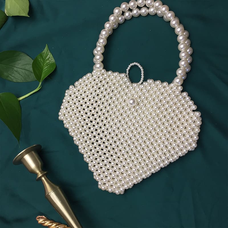 Chic Pearl Handbag - Handmade for the Modern Woman