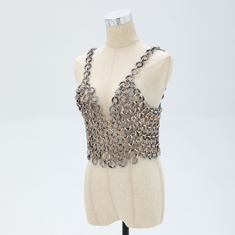 Luxurious Pearl Bead Sling Top - Handcrafted with Elegance