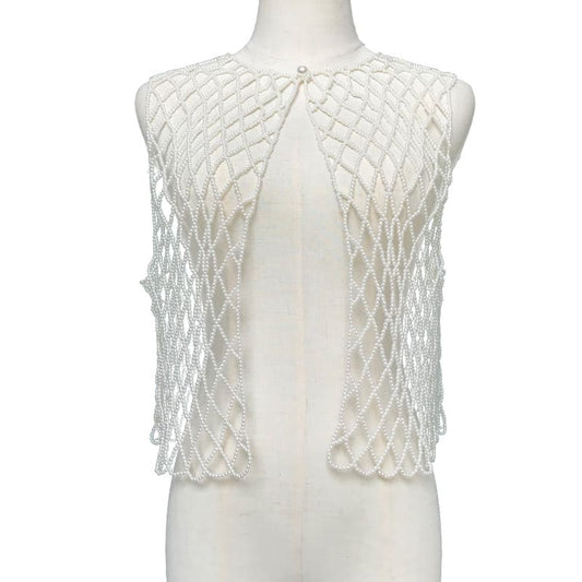 Luxury Pearl Beaded Clothing - Handmade