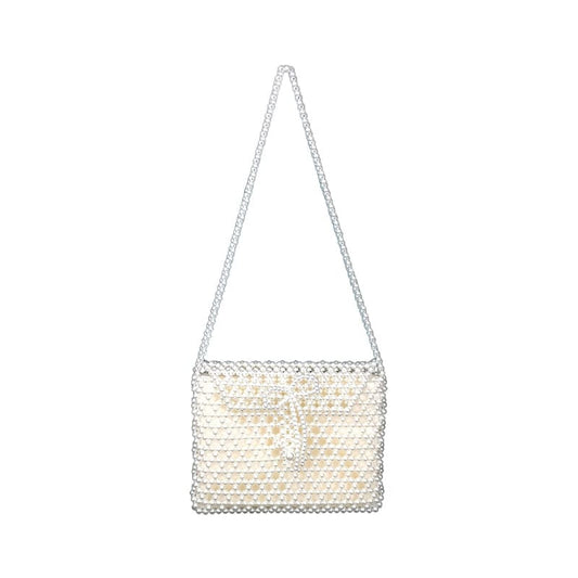 Elegant Pearl Handbag - Handmade with Precision