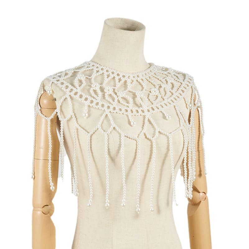 Chic Pearl Capelet - Handmade with Care