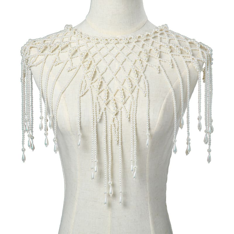 Handmade Pearl Cape - A Statement of Elegance