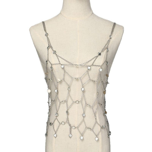 Elegant Handcrafted Pearl Cami - Delicate Beaded Design