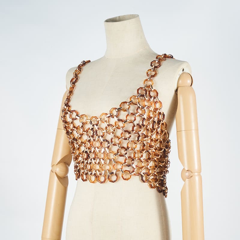 Luxurious Pearl Bead Sling Top - Handcrafted with Elegance