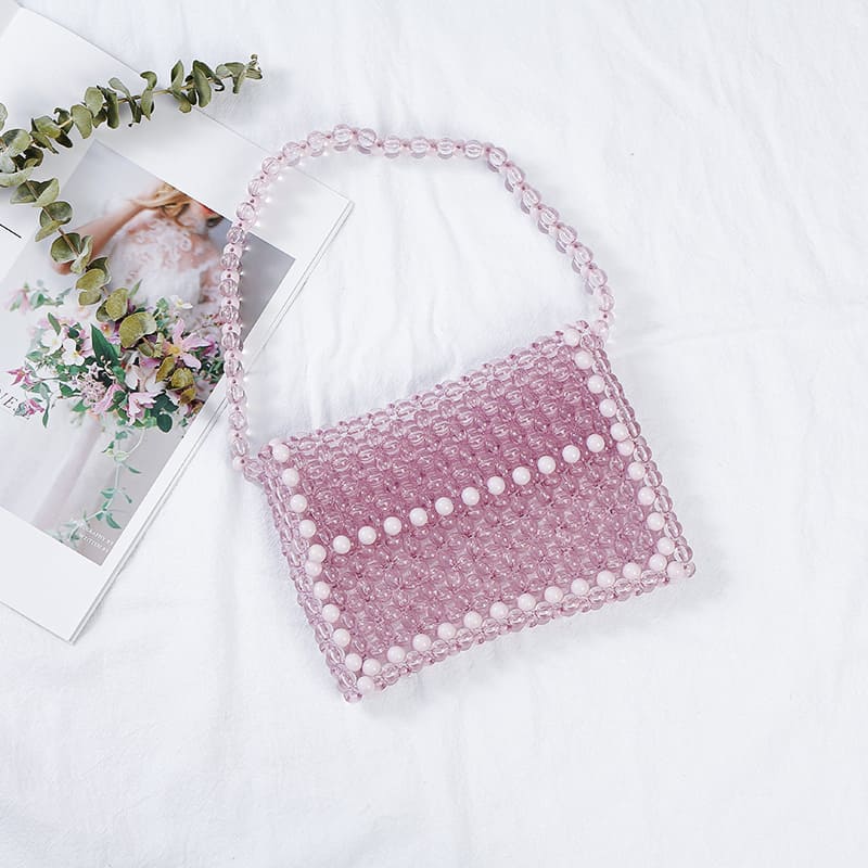 Chic Handmade Pearl Handbag - A Timeless Accessory