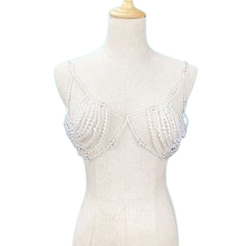 Artisan Pearl Bead Bra - Unique and Stylish