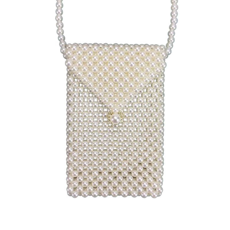 Artisan Pearl Bead Bag - Unique Design, Handcrafted with Care