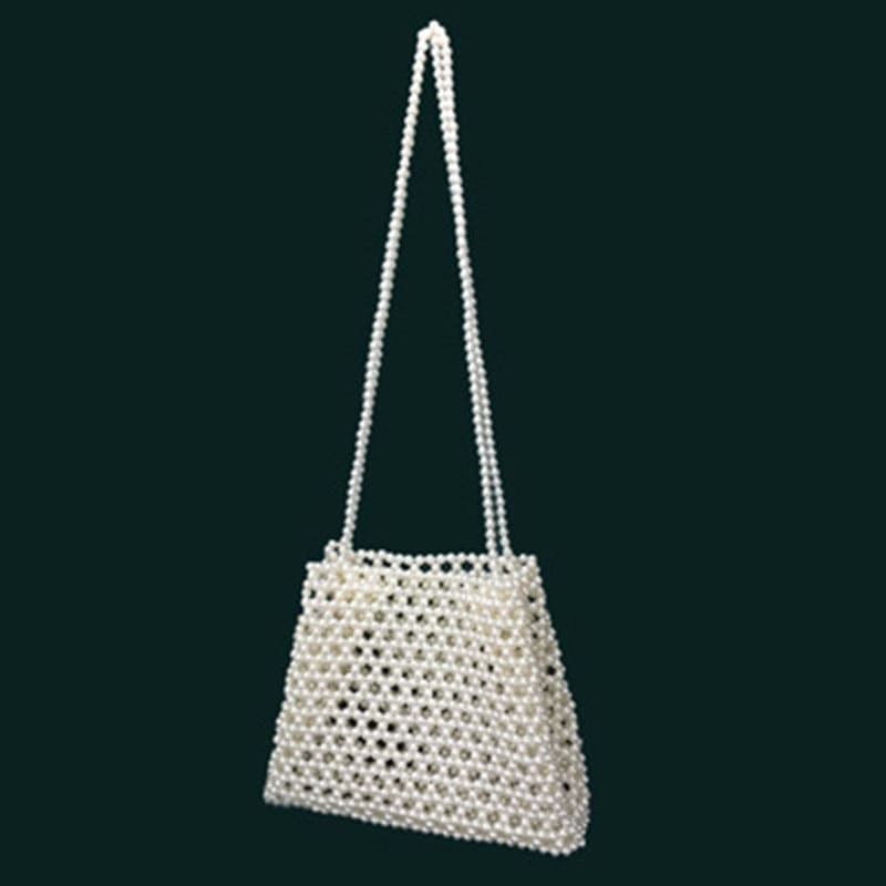 Artisan Pearl Beaded Bag - Unique and Sophisticated