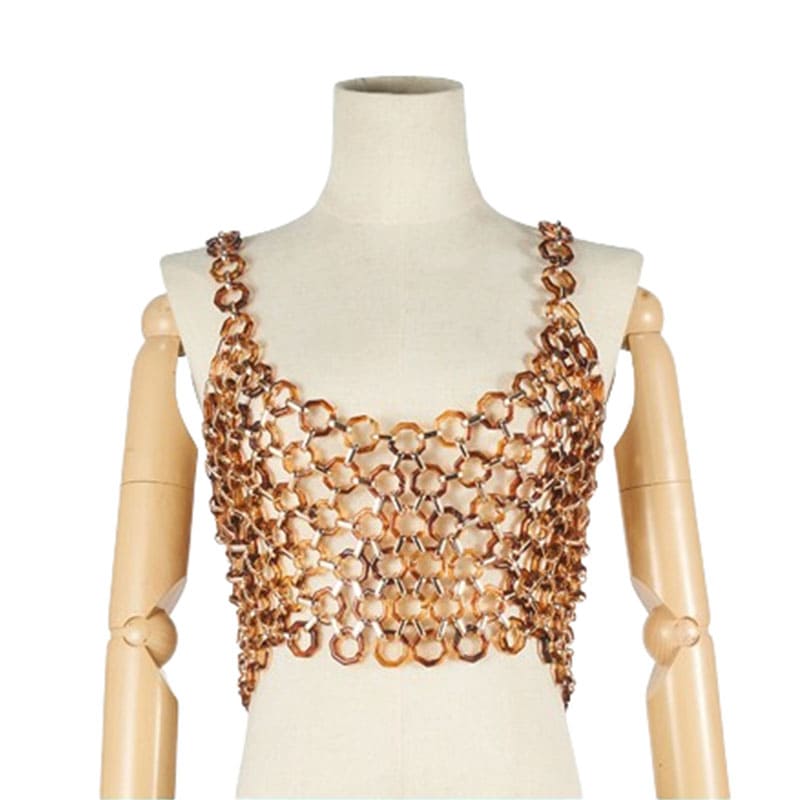 Luxurious Pearl Bead Sling Top - Handcrafted with Elegance