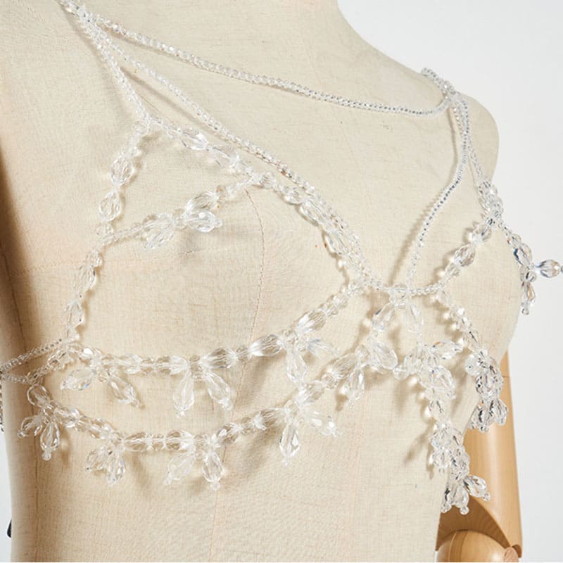 Luxury Pearl Bralette - Handcrafted Elegance