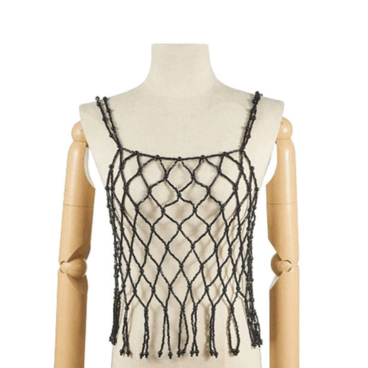 Handcrafted Pearl Beaded Top - Sophisticated & Stylish