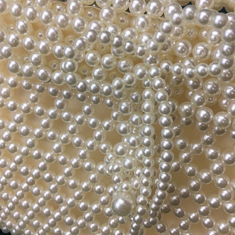 Elegant Pearl Handbag - Handmade with Precision