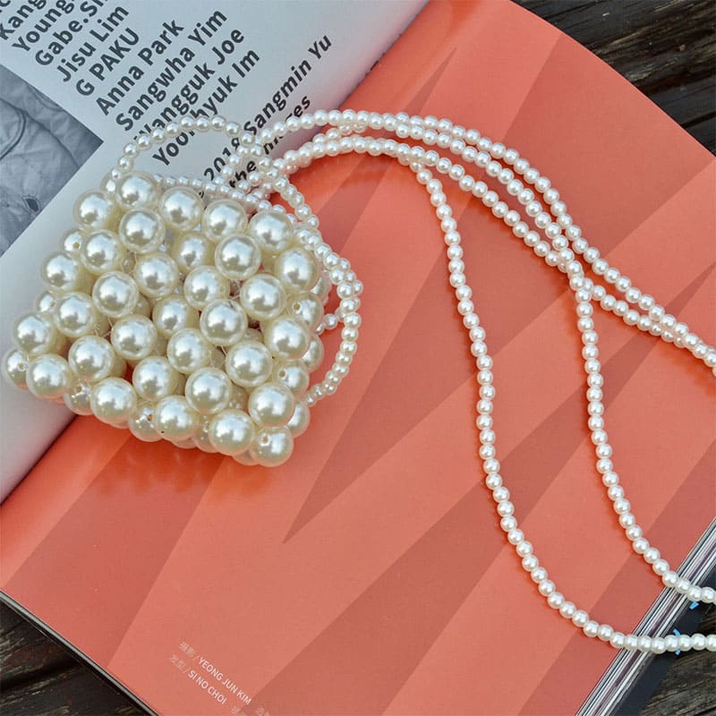 Elegant Pearl Clutch - Handcrafted with Love