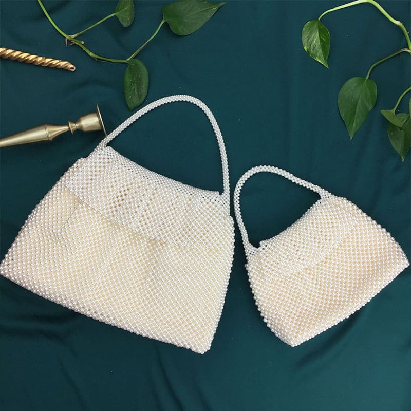 Handcrafted Pearl Tote - Chic and Stylish