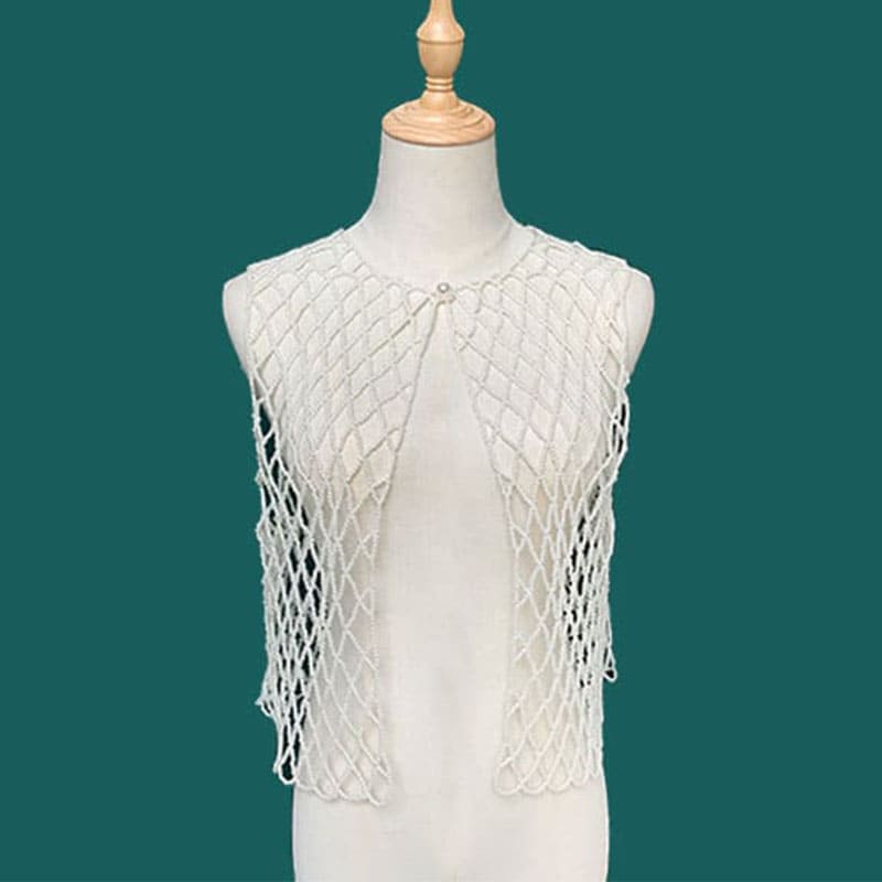 Luxury Pearl Beaded Clothing - Handmade