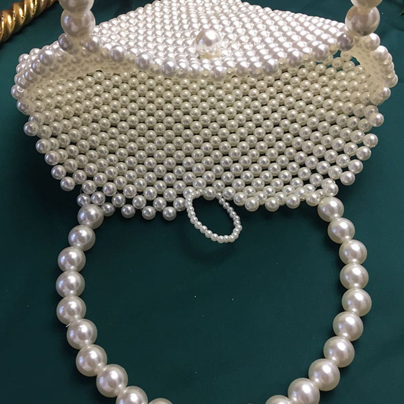 Chic Pearl Handbag - Handmade for the Modern Woman