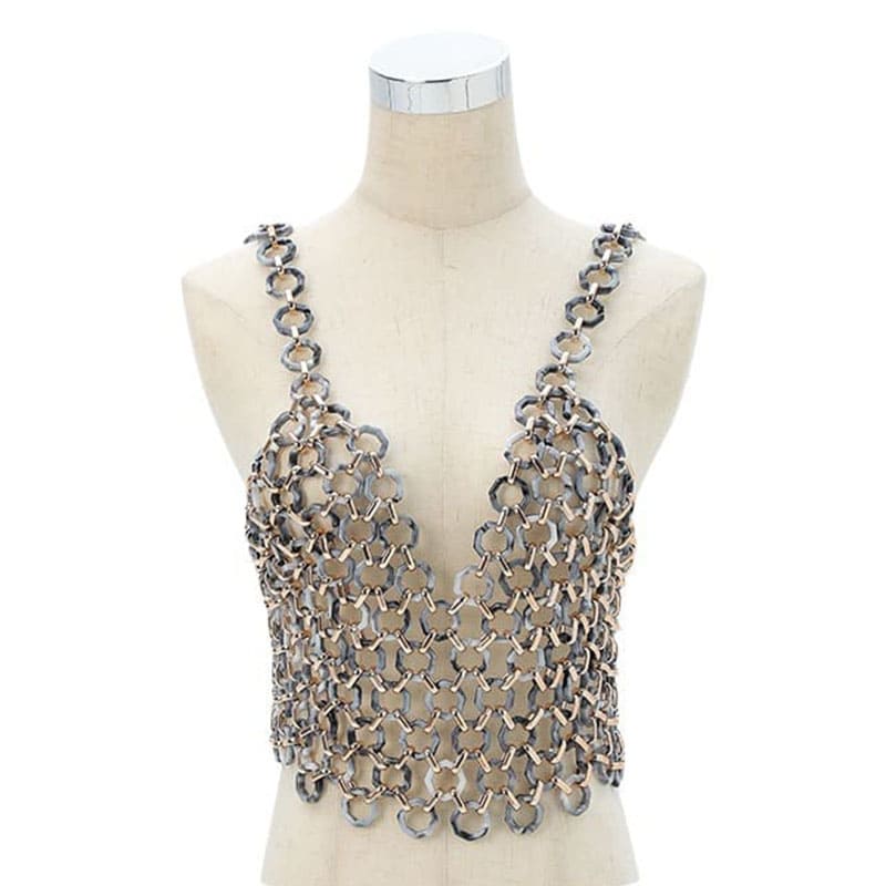 Luxurious Pearl Bead Sling Top - Handcrafted with Elegance