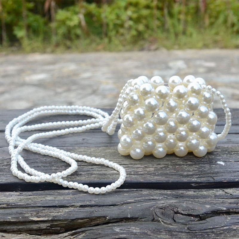 Elegant Pearl Clutch - Handcrafted with Love