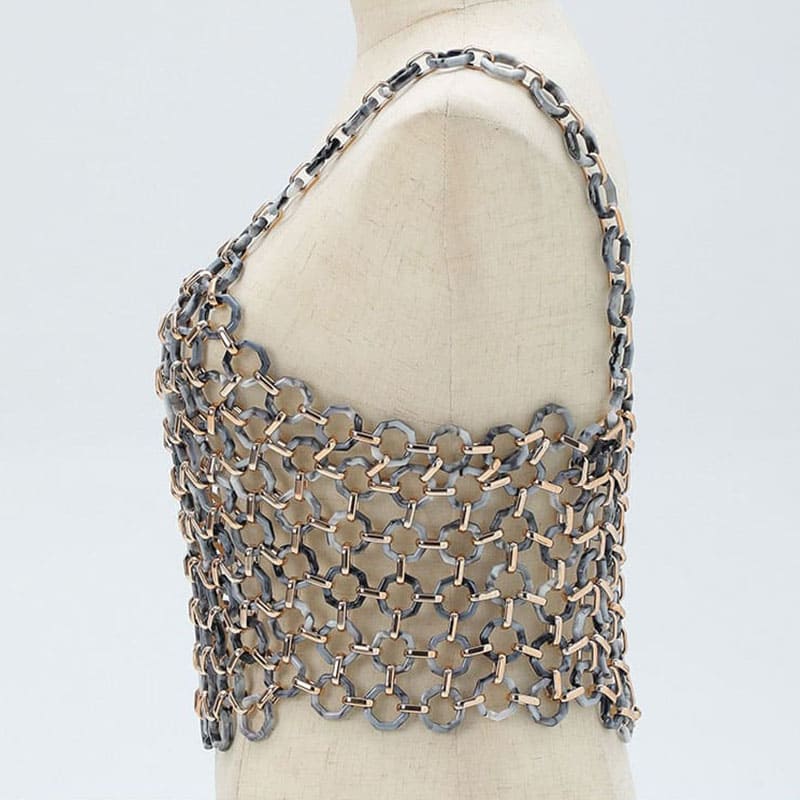 Luxurious Pearl Bead Sling Top - Handcrafted with Elegance