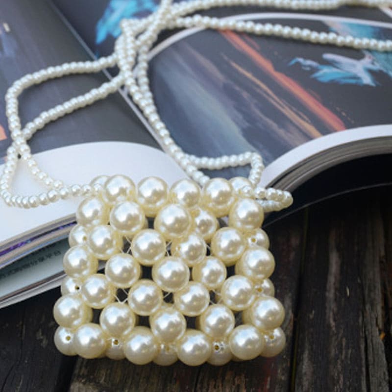 Elegant Pearl Clutch - Handcrafted with Love