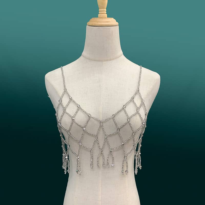 Exquisite Pearl Beaded Cami - Handmade with Care