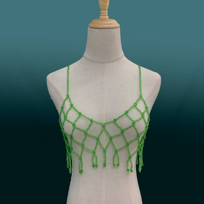 Exquisite Pearl Beaded Cami - Handmade with Care