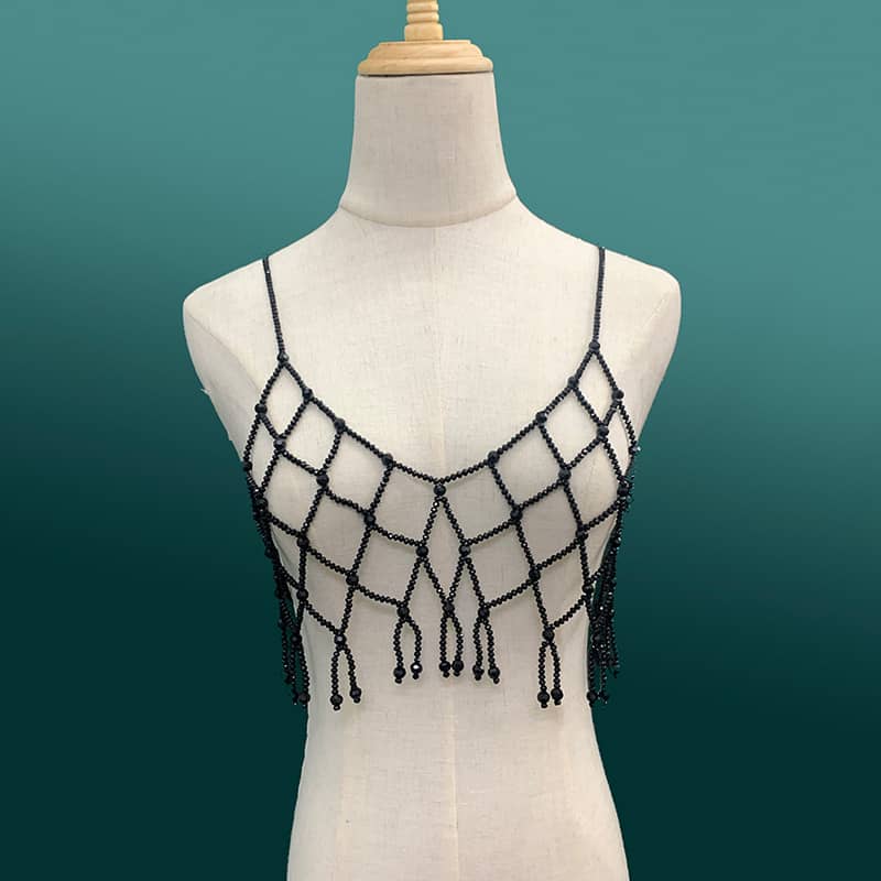 Exquisite Pearl Beaded Cami - Handmade with Care