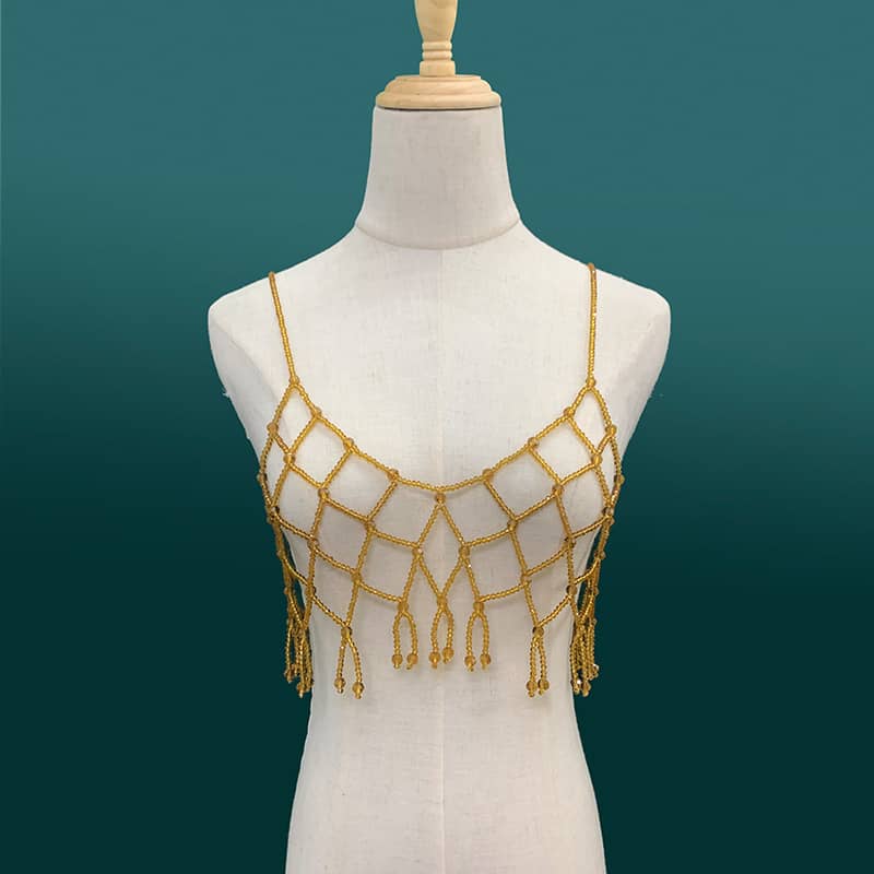 Exquisite Pearl Beaded Cami - Handmade with Care